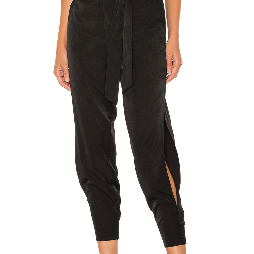 Jogger satin pants